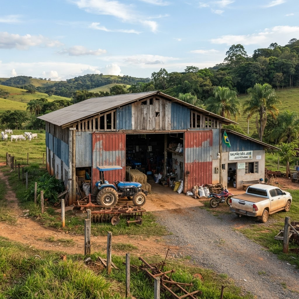Projeto rural: Galpão rural